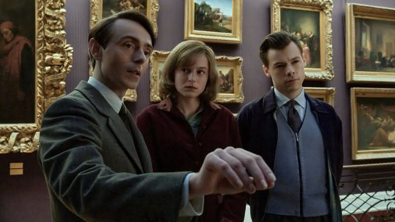 Harry Styles, Emma Corrin e David Dawson em "My policeman" - Divulgação/Prime Video